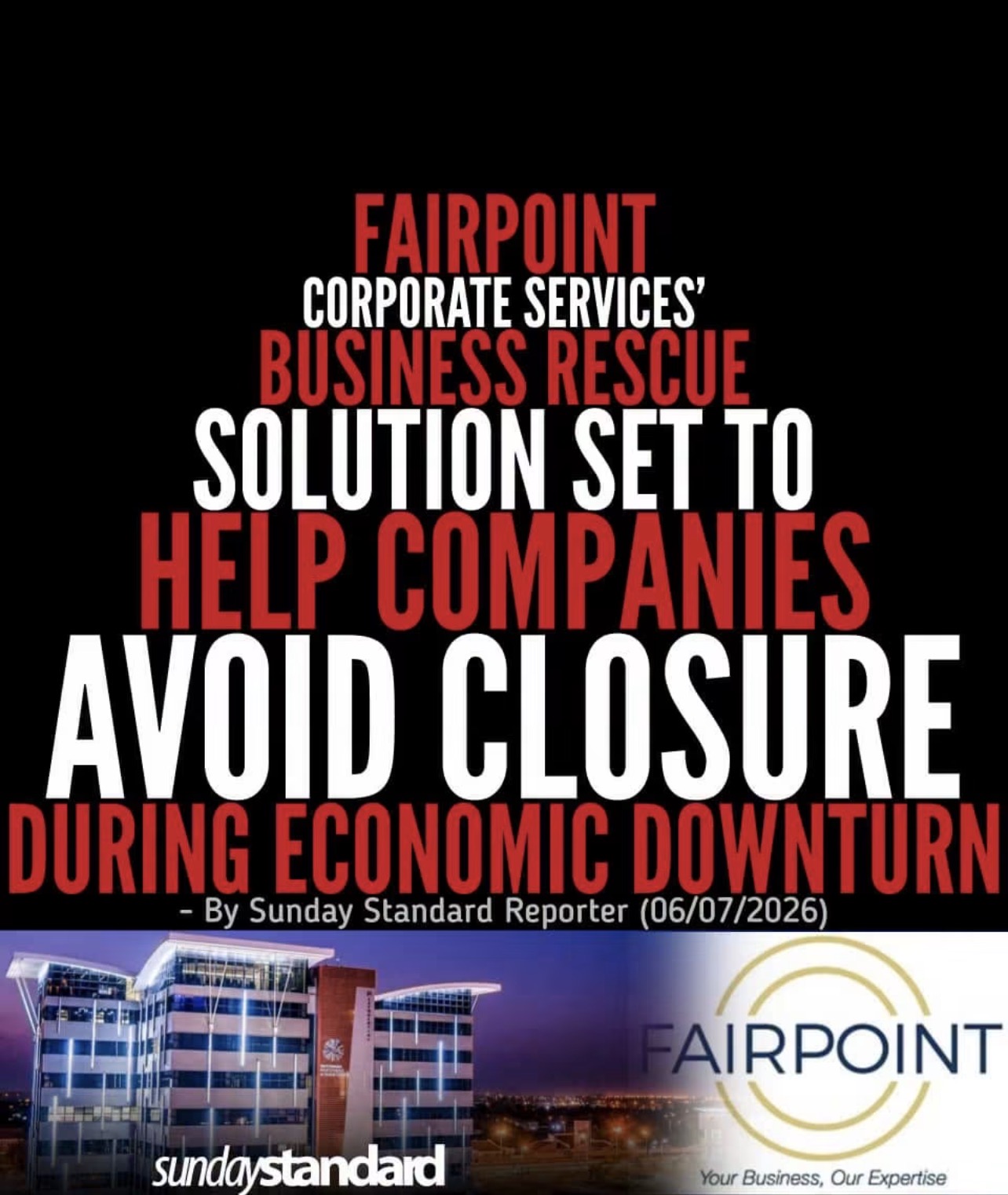 Fairpoint Corporate Services’ Business Rescue Solution Set to Help Companies Avoid Closure